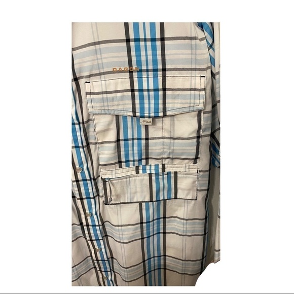 Dagon Men's Western Madres Blue Performance UPF 30+  Fishing Shirt, XL - Picture 7 of 10